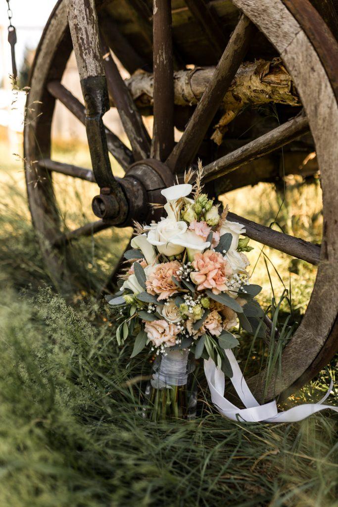 Blumenstrauß bei der Hochzeit in Bartholomä