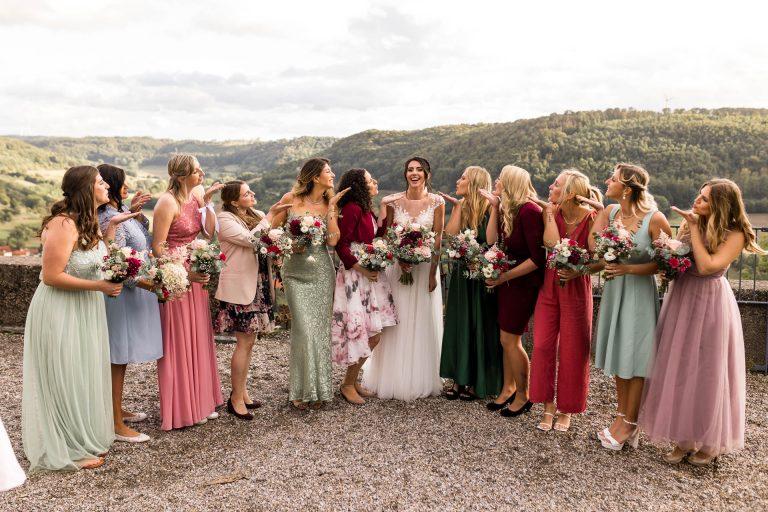 Brautjungfern bei Hochzeit auf Schloss Langenburg
