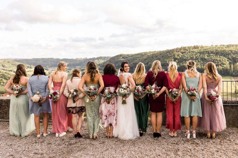 Brautjungfern bei Hochzeit auf Schloss Langenburg