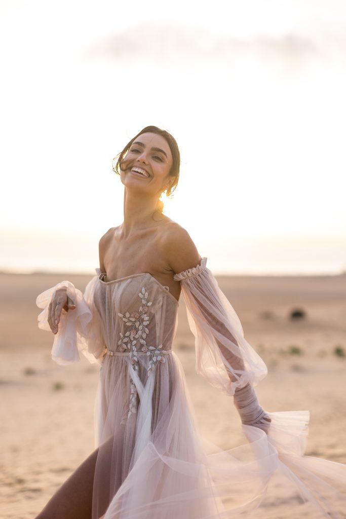Elopement auf Mallorca mit Brautkleid von Berta