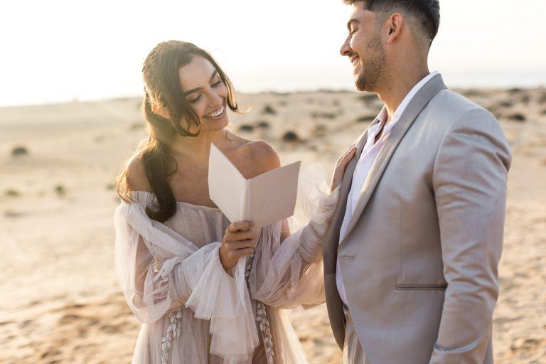 Elopement auf Mallorca mit Brautkleid von Berta