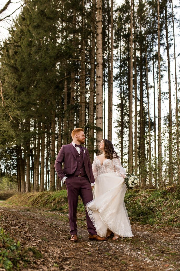 Brautpaarshooting im Wald