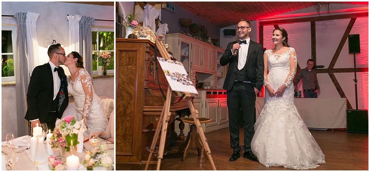 Der dekorierte Kuhstall der Scheunenwirtin