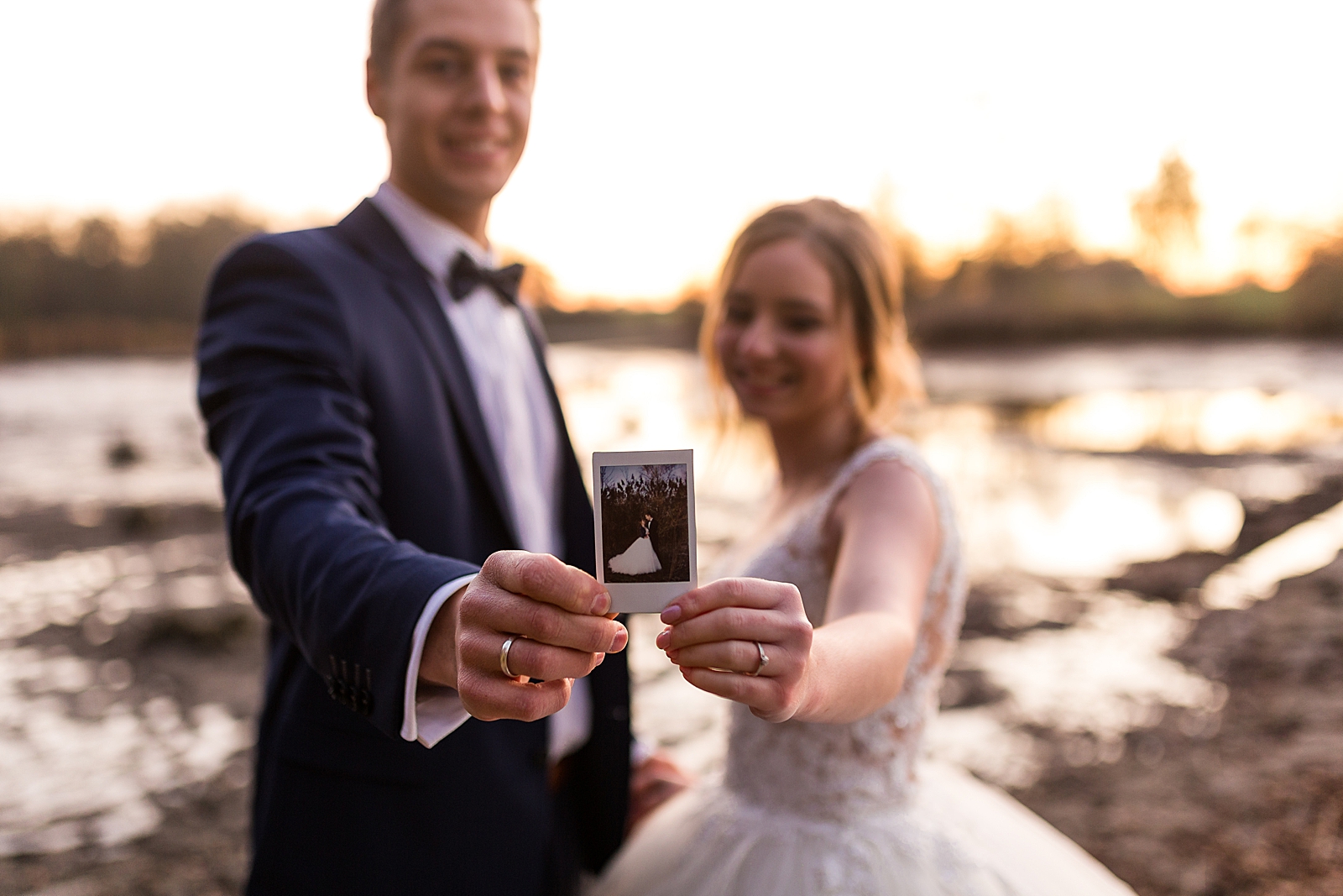 Romantisches After-Wedding-Shooting im Herbst am Degenbachsee in Crailsheim