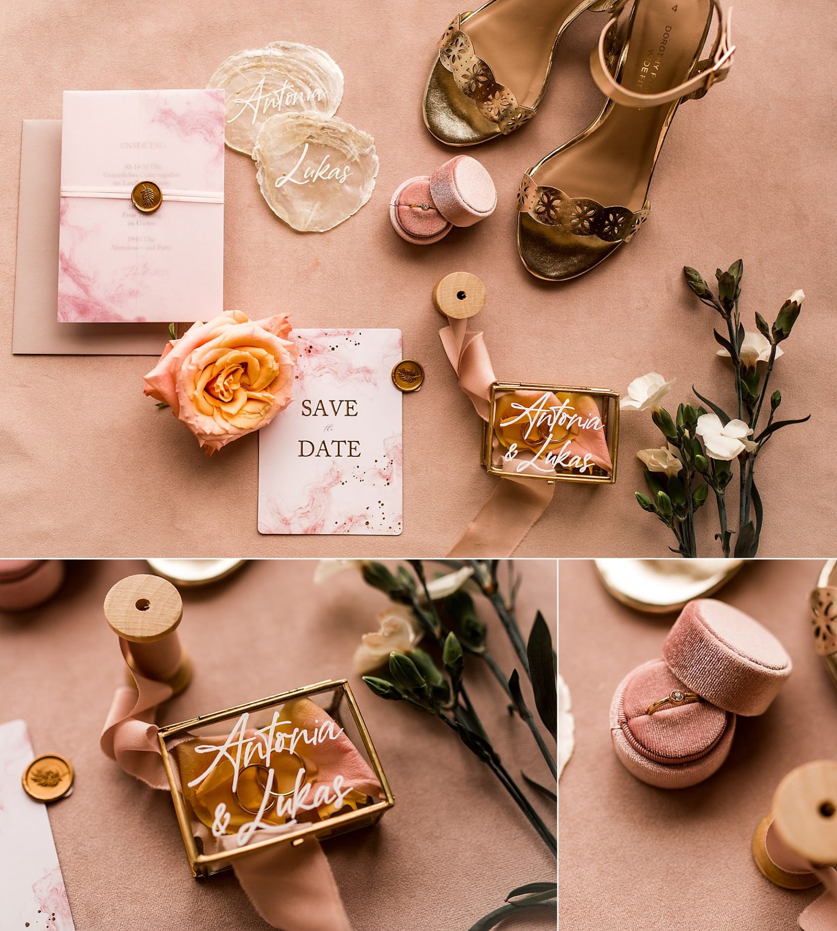 Romantische Papeterie von der Kartenmacherei für eure Hochzeit