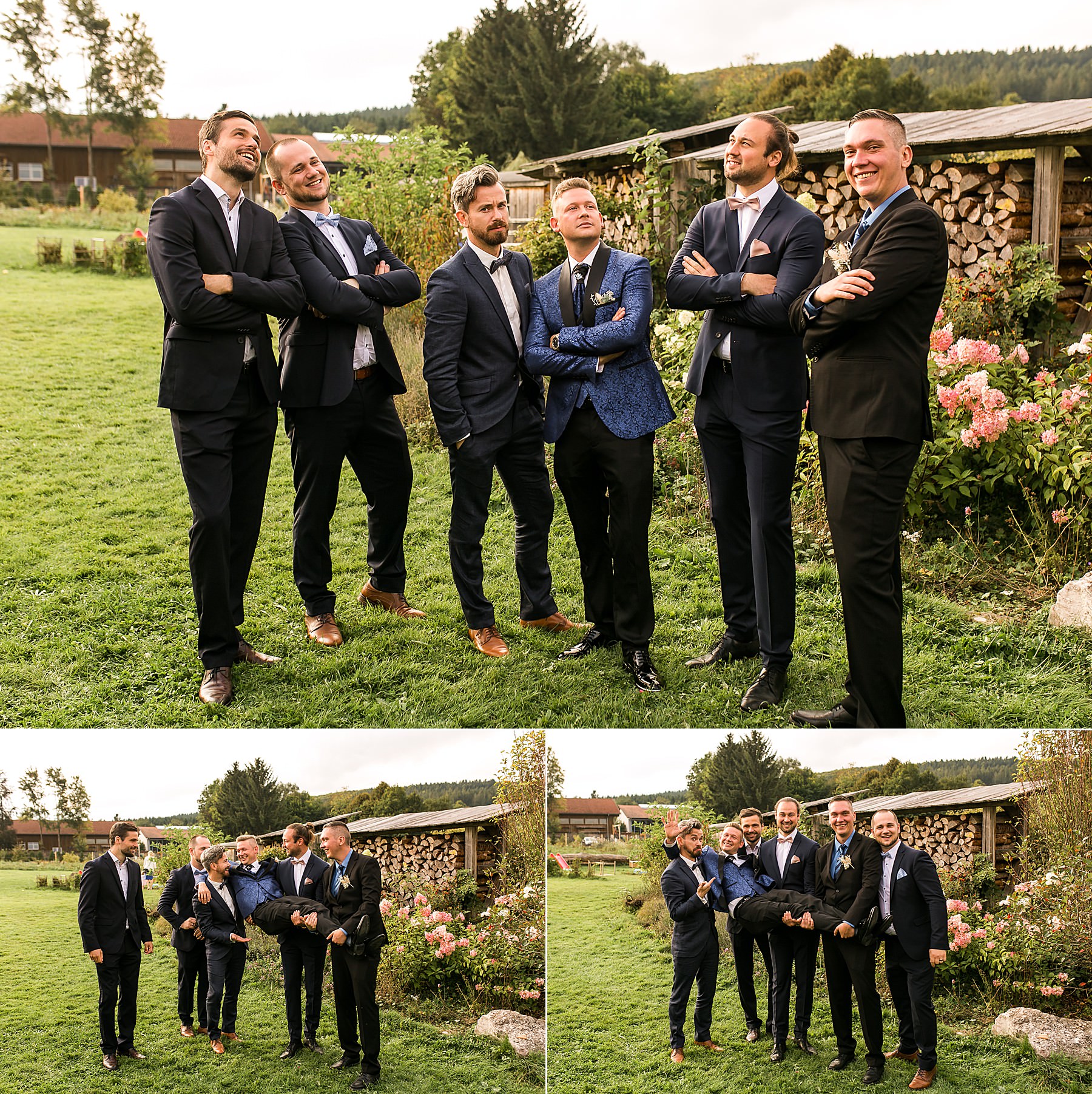 Gruppenfotos bei der Hochzeit einplanen