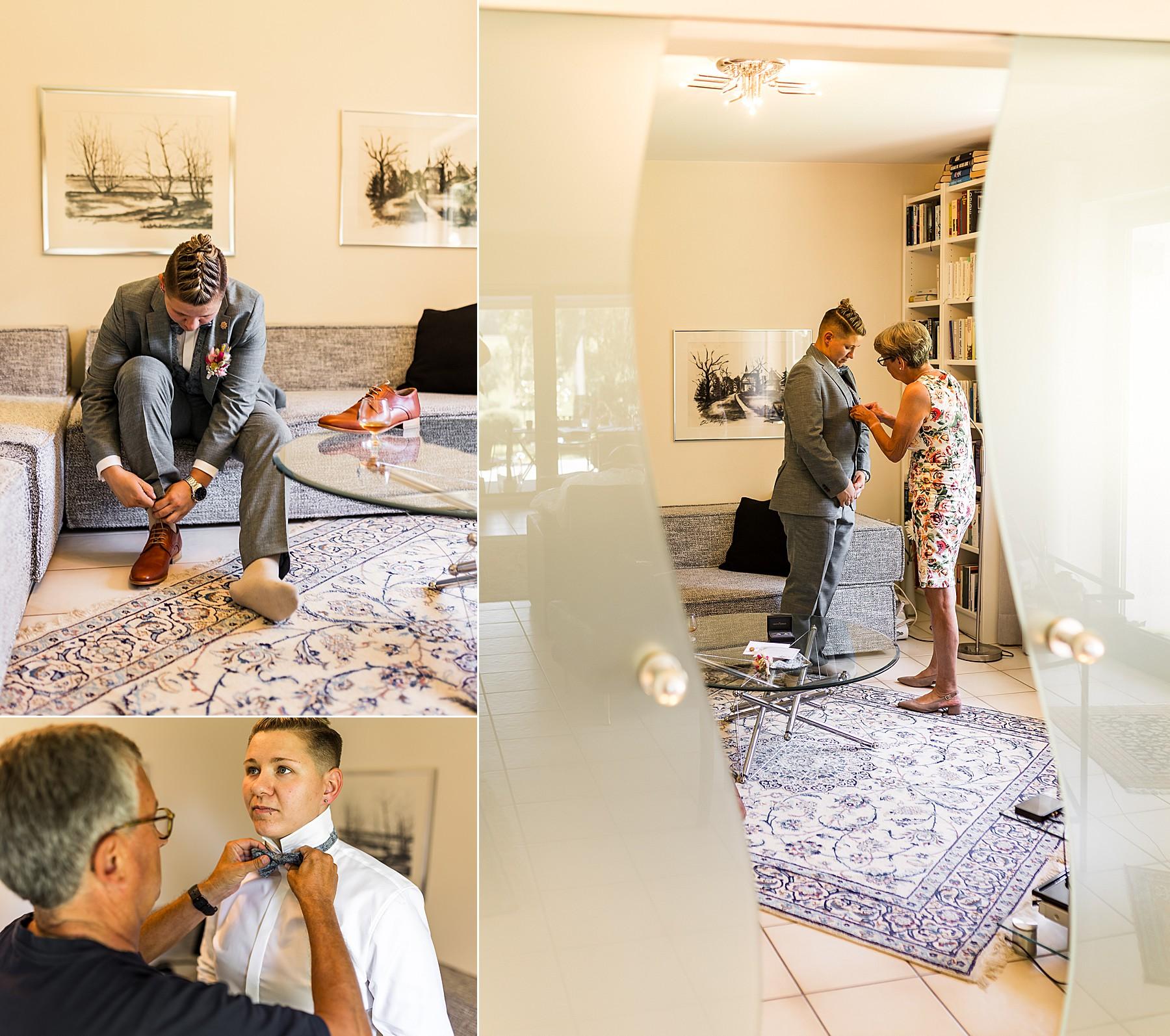 Getting Ready am Hochzeitstag