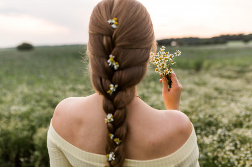 Fotoshooting in den Blumen in Öhringen