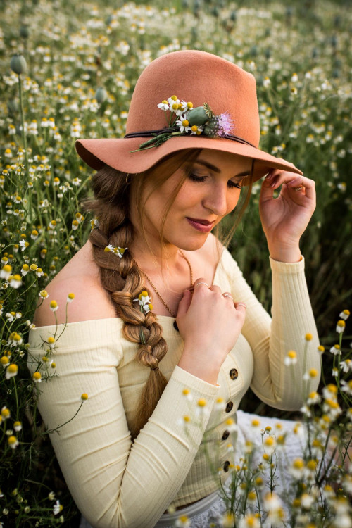 Fotoshooting in den Blumen in Öhringen