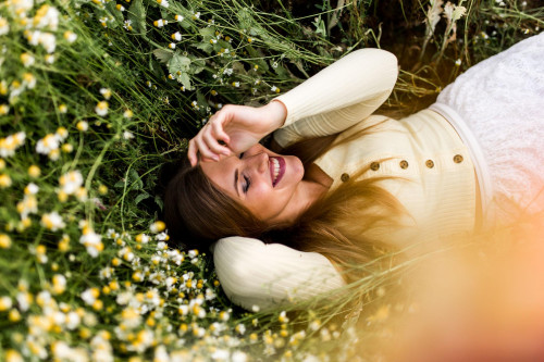 Fotoshooting in den Blumen in Öhringen