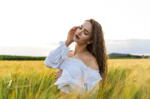 Fotoshooting im Feld in Öhringen bei Heilbronn