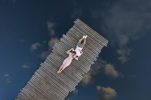 Paarshooting mit Drohne